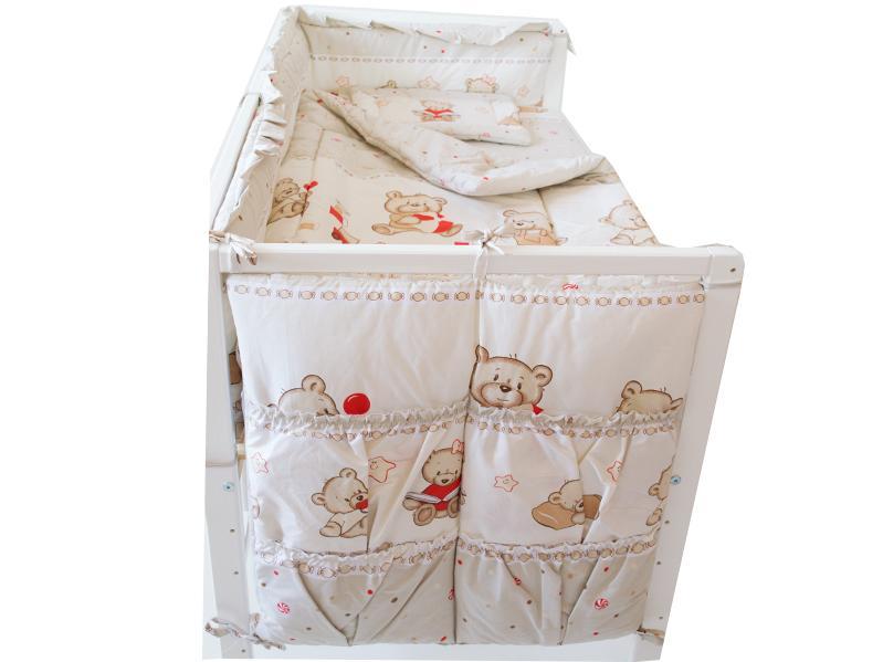 Lenjerie MyKids Teddy Toys Maro 4 Piese 120x60