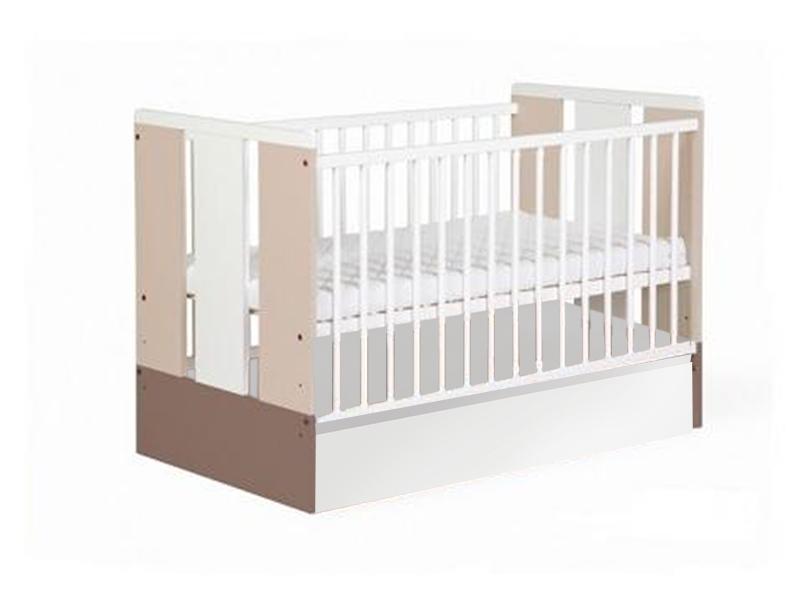 Patut Copii Lemn Cu Sertar PAULA LATTE