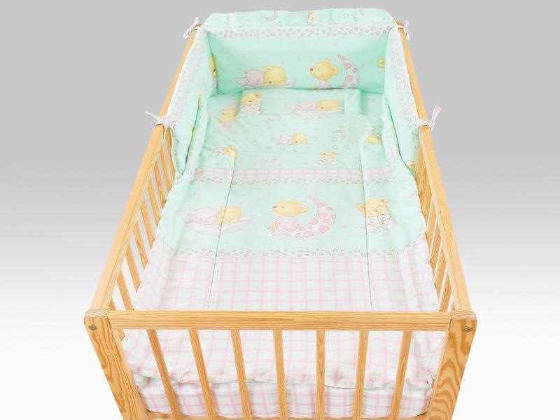 Lenjerie MyKids TEDDY STELUTE TURQUAZ 4 Piese 120x60
