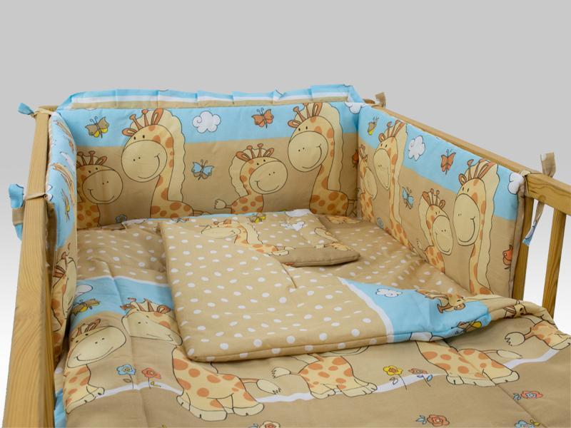 Lenjerie MyKids Happy Giraffe Maro 4 Piese 120x60
