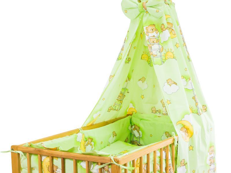 Lenjerie MyKids Teddy Scarita Verde 5 Piese 120x60