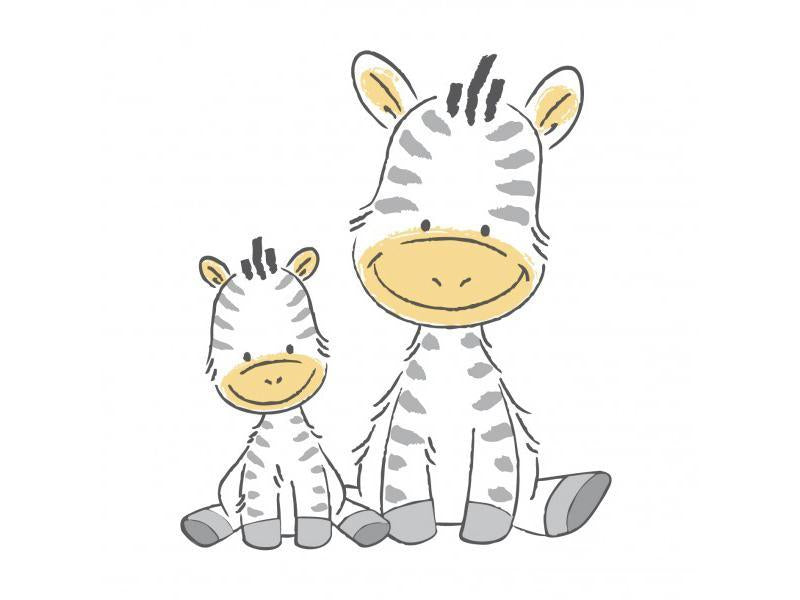 Taburet copii MyKids Zebra Maro Alb antialunecare