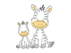 Taburet copii MyKids Zebra Maro Alb antialunecare