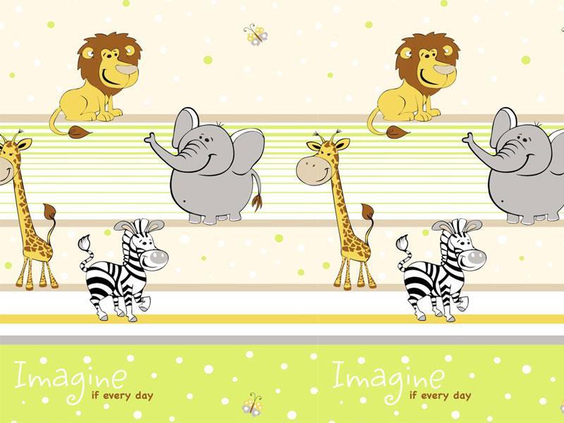 Lenjerie MyKids Imagine Safari Verde 4 Piese 120x60