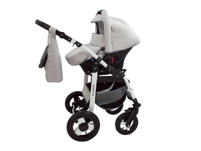 Carucior Copii 3 In 1 MyKids Fenix Gri Deschis