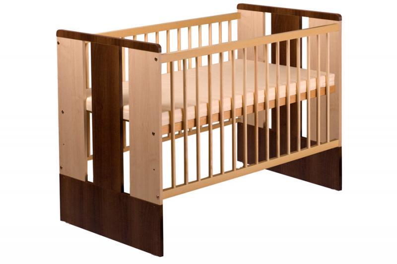 Patut Copii Din Lemn KLUPS PAULA Natur Wenge