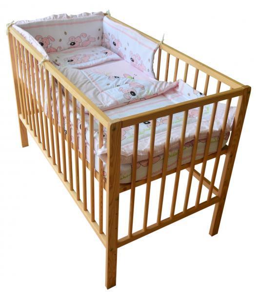 Lenjerie MyKids Catelus Roz  5 piese 120x60  cm