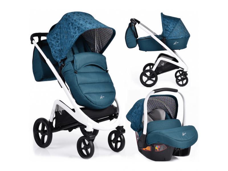 Carucior Copii 3 In 1 CANGAROO S-Line Albastru