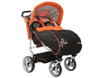 Carucior Gemeni CANGAROO Twin Classic Portocaliu