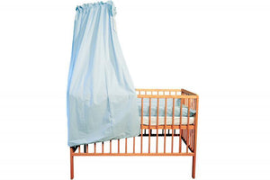 Baldachin Cu Broderie MyKids Giraffe Albastru