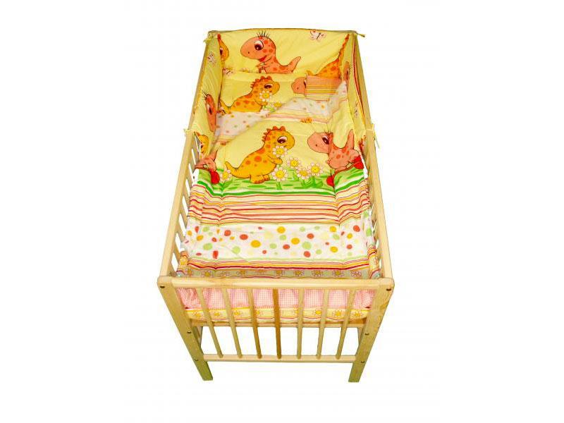 Lenjerie MyKids Dino Roz 4 Piese 140x70