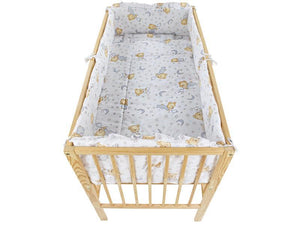 Aparatoare Laterala MyKids Teddy Stelute Gri 140x70