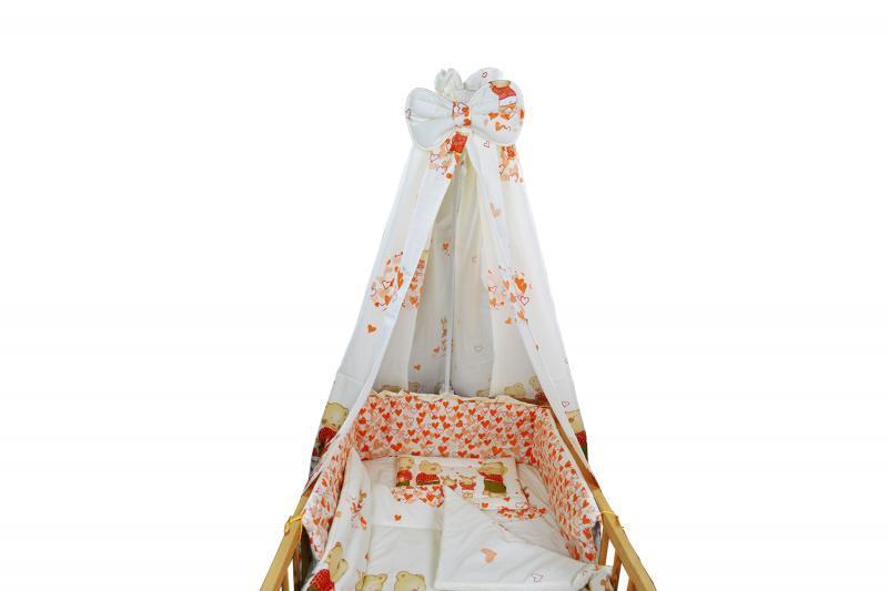 Lenjerie MyKids Teddy Inimioare 5 Piese 120x60 Cm