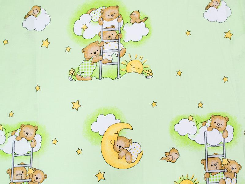 Lenjerie MyKids Teddy Scarita Verde 4 Piese 140x70