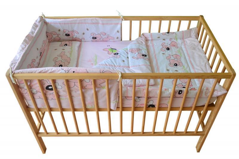 Lenjerie MyKids CATELUS ROZ 4+1 Piese 140x70