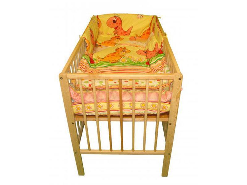 Lenjerie MyKids Dino Roz 4 Piese 140x70