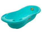 Cadita Baie Bebe cu Termometru MyKids Little Bear and Friends 100 cm Turquoise