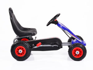 Cart Cu Pedale Copii Moni Falcon Air Albastru