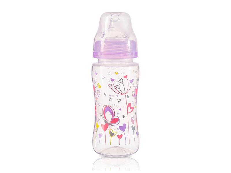 Biberonul anti-colici cu gat larg BabyOno 404 300ml