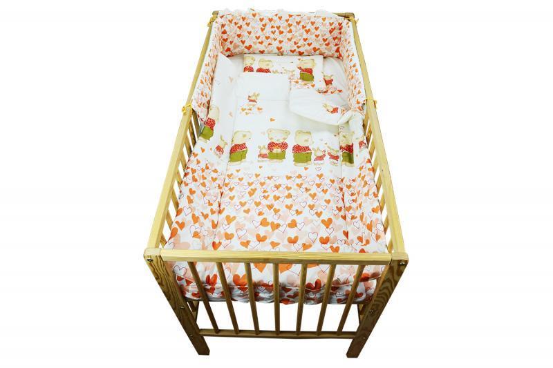 Lenjerie MyKids Teddy Inimioare 4 Piese 120x60