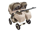 Carucior Pentru Gemeni MyKids Solar DUO Maro-Crem