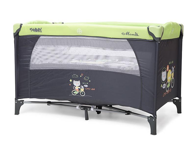 Patut Pliant Bebe Moni Tommy Verde Gri