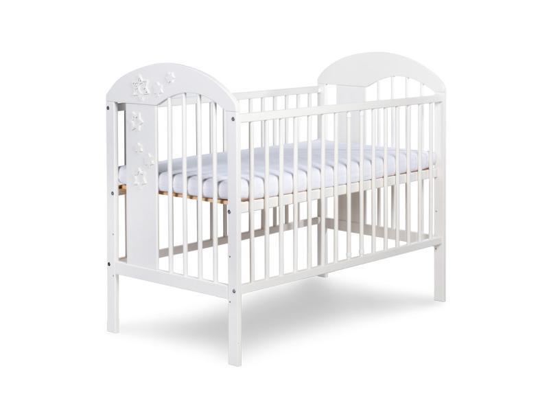 Patut Copii Lemn Klups Radek VII Alb