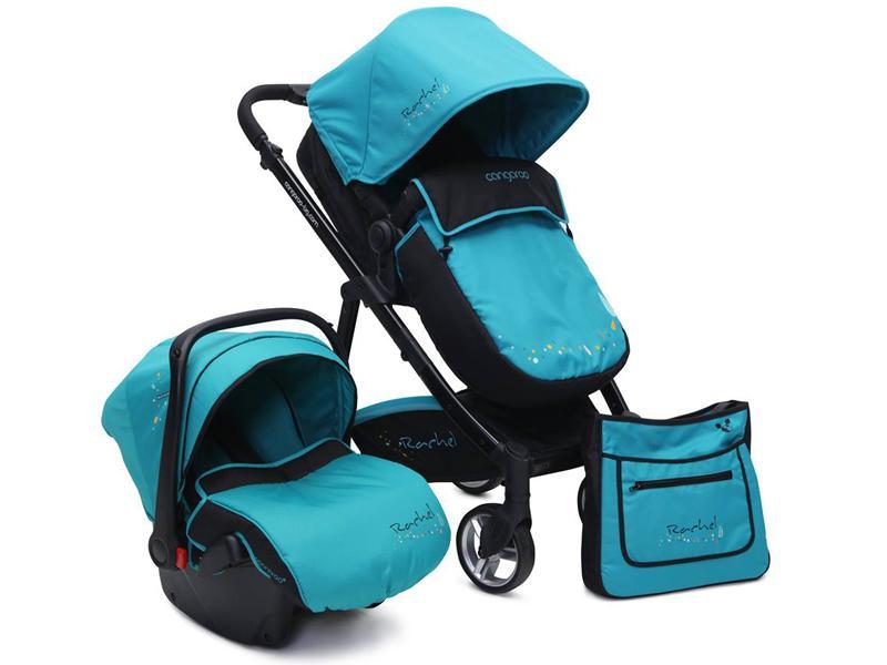 Carucior copii 3 in 1 Cangaroo Rachel Turcoaz