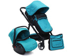 Carucior copii 3 in 1 Cangaroo Rachel Turcoaz
