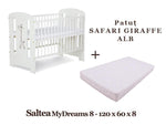 Patut KLUPS Safari Giraffe Alb + Saltea MyDreams 8
