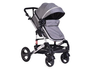 Carucior Copii 2 In 1 Moni Gala Gri Inchis