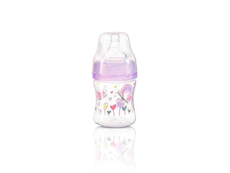 Biberonul anti-colici cu gat larg BabyOno 402 120ml