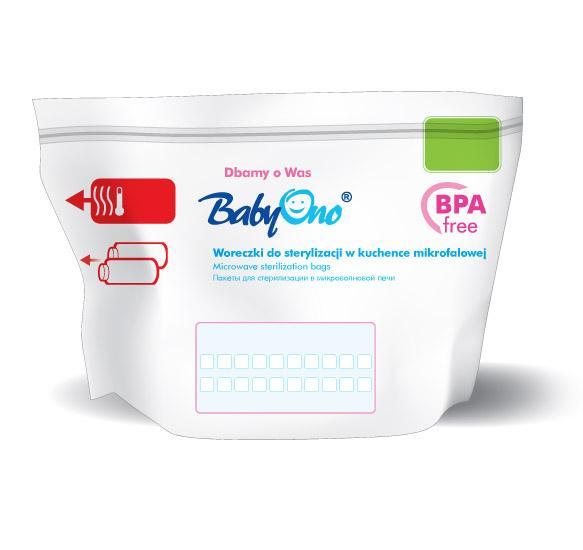 Set pungi sterilizare cuptor cu microunde BabyOno 1038