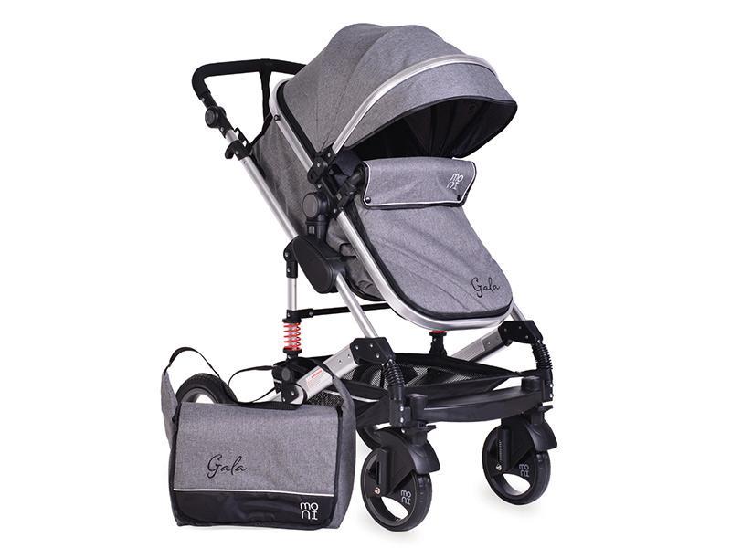Carucior Copii 2 In 1 Moni Gala Gri Inchis