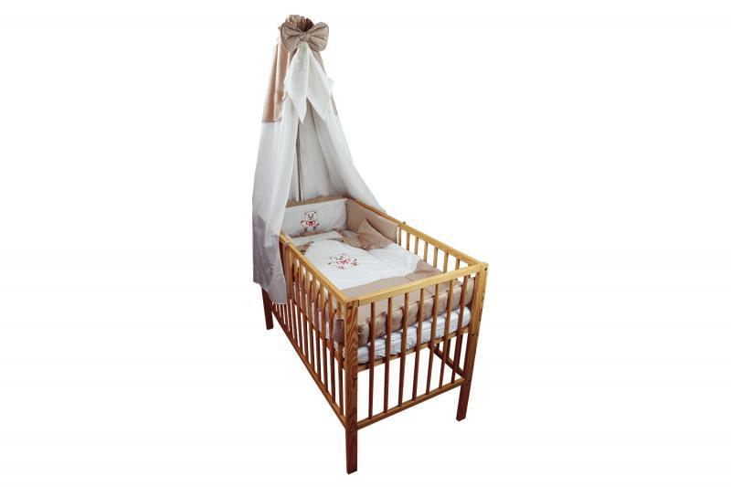 Lenjerie MyKids Cu Broderie Teddy Fundita 5 Piese 120x60