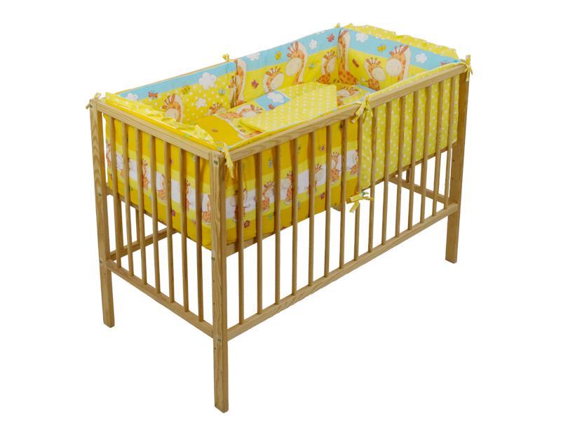 Lenjerie MyKids Happy Giraffe Galben 4+1 Piese 120x60 cm
