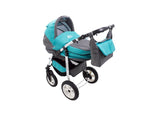 Carucior Copii 3 In 1 MyKids Fenix Turquoise-Gri