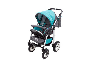 Carucior Copii 3 In 1 MyKids Fenix Turquoise-Gri