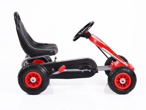 Cart Cu Pedale Copii Moni Falcon Air Rosu