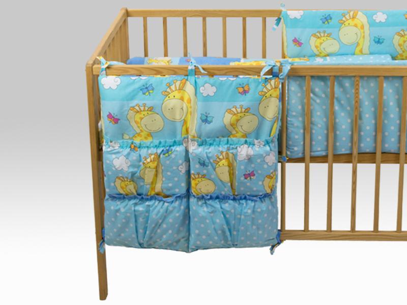 Buzunar Patut MyKids Happy Giraffe Albastru