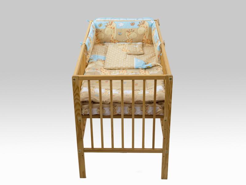 Lenjerie MyKids Happy Giraffe Maro 4 Piese 120x60