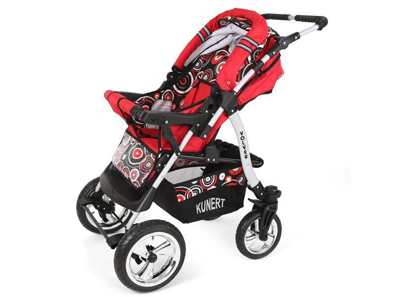 Carucior Copii 2 In 1 Kunert Volver Rosu-Cerculete