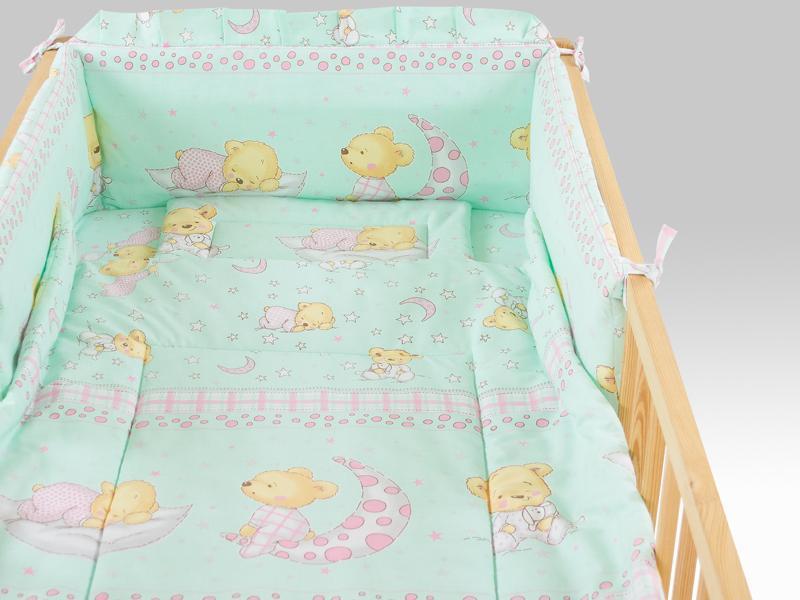 Lenjerie MyKids TEDDY STELUTE TURQUAZ 4 Piese 120x60