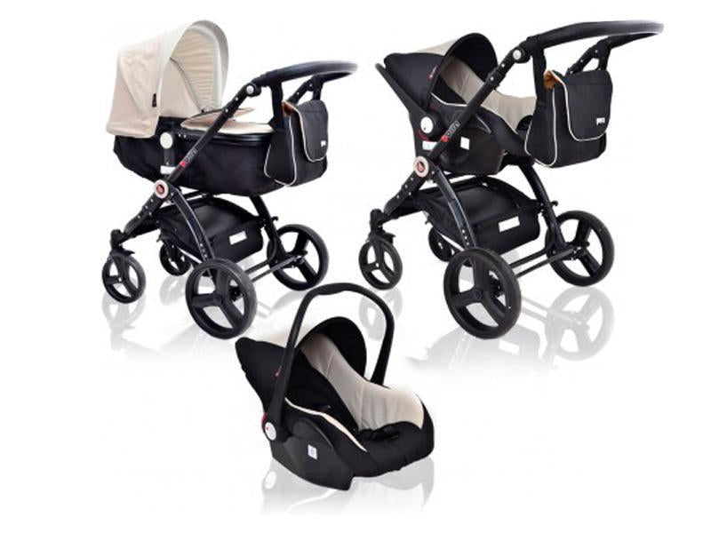 Carucior 3 In 1 ANMAR PERA Negru Crem