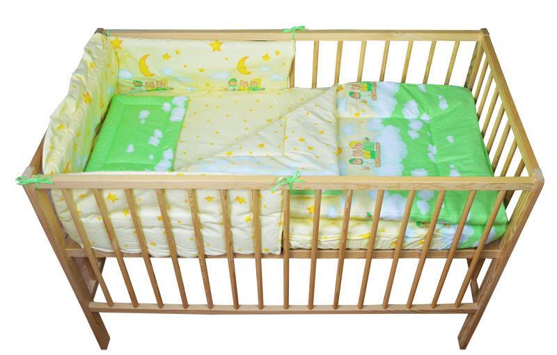 Lenjerie MyKids Teddy Norisori Verde 4 Piese 140x70 cm