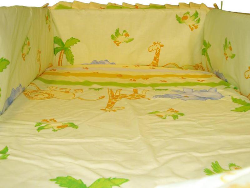 Lenjerie MyKids Safari Verde 4 Piese 140x70