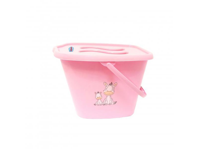 Galeata pentru scutece cu capac MyKids Zebra Roz