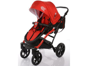 Carucior copii 2 in 1 cu landou Knorr-Baby Volkswagen Polo Rosu