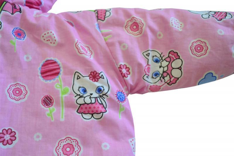 Sac bebe pentru carucior Pisica Roz