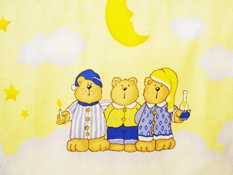 Lenjerie MyKids Teddy Norisori Albastru 4 Piese 140x70